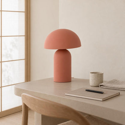 Červená retro stolní lampa Tolima | Light & Living – fotografie v interiéru