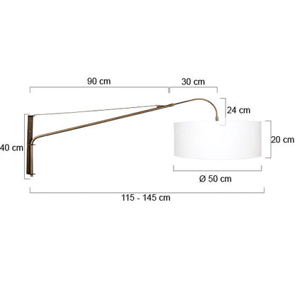 bronzen-wandlamp-met-wit-linnen-kap-steinhauer-elegant-classy-variant-image7