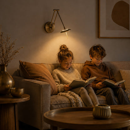 Steinhauer Zodiac wandlamp met knikarm – brons – afbeelding 2