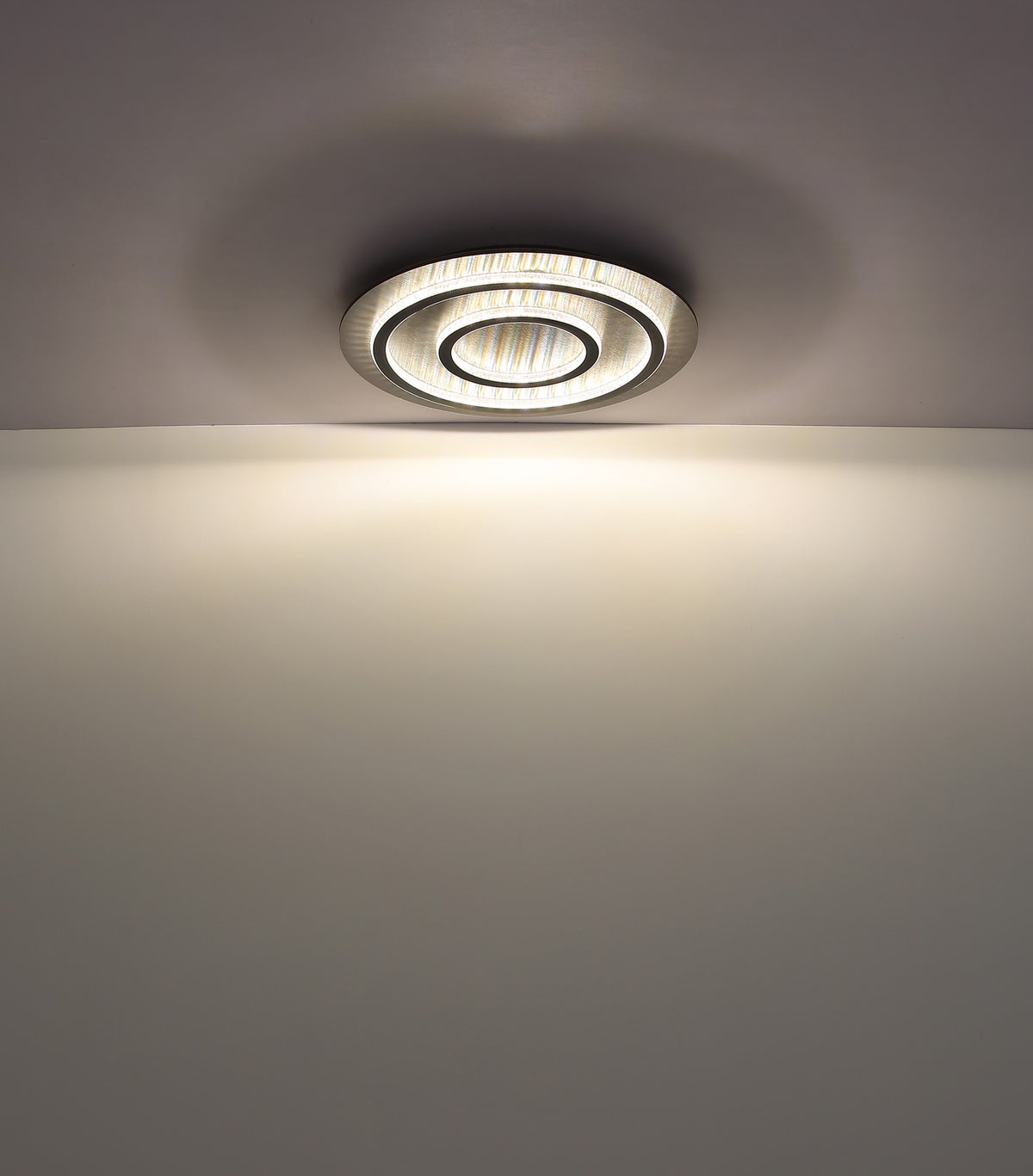 Grande lampada a soffitto in metallo nero con LED – immagine 5