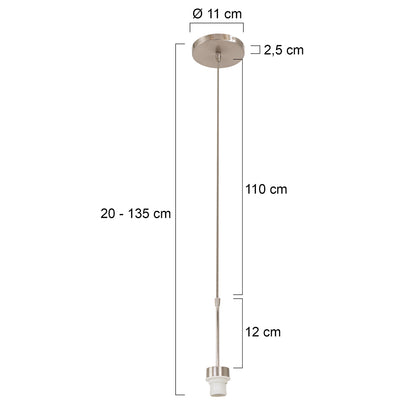 Модерна висяща лампа Steinhauer Sparkled Light – чертеж с размери