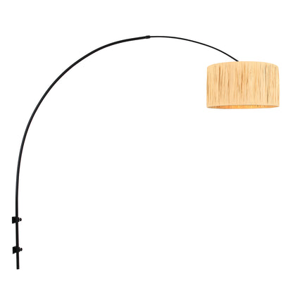 zwarte-wandlamp-met-houtkleurige-kap-steinhauer-sparkled-light-variant-image1