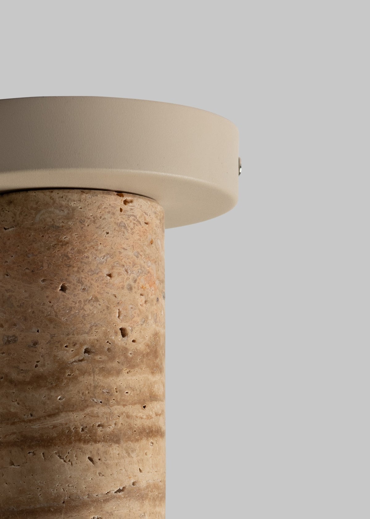 Beige travertijnen plafondlamp met cilinder It's About RoMi Tivoli – afbeelding 3