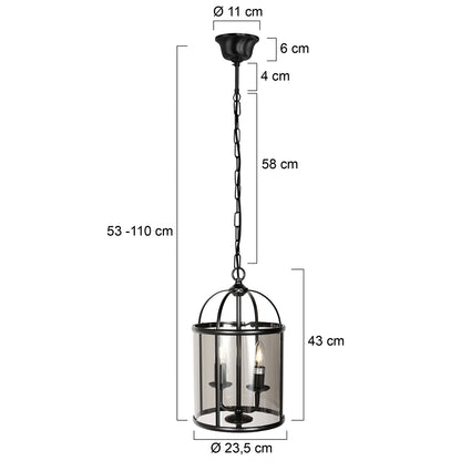 hanglamp-2-lichts-zwart-lantaarn-rookglas-steinhauer-pimpernel-variant-image7
