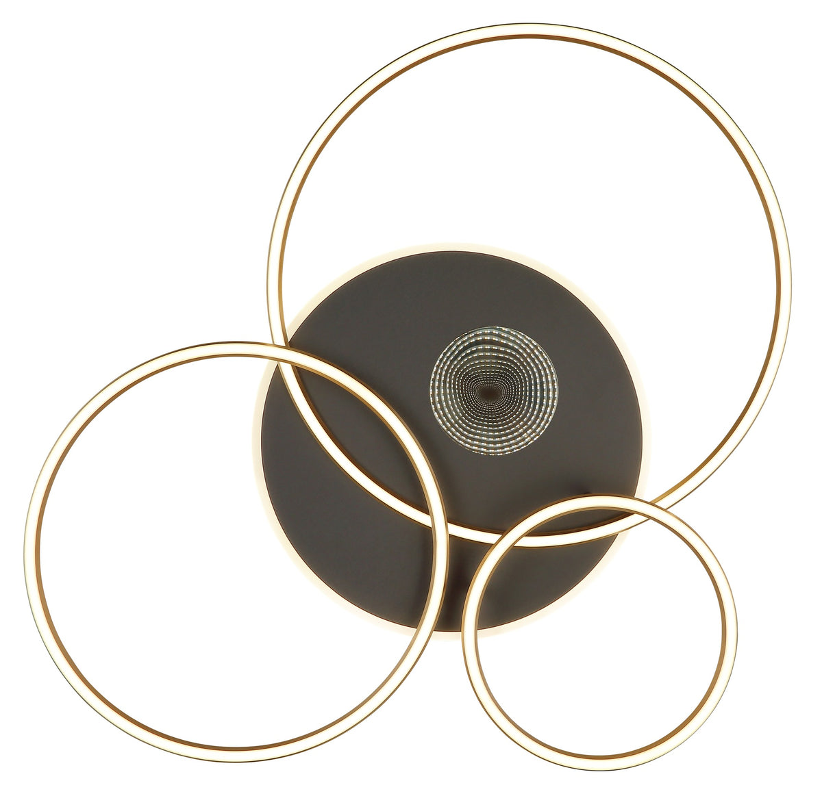 Lampada a soffitto LED in alluminio dorato caratteristico – immagine 2