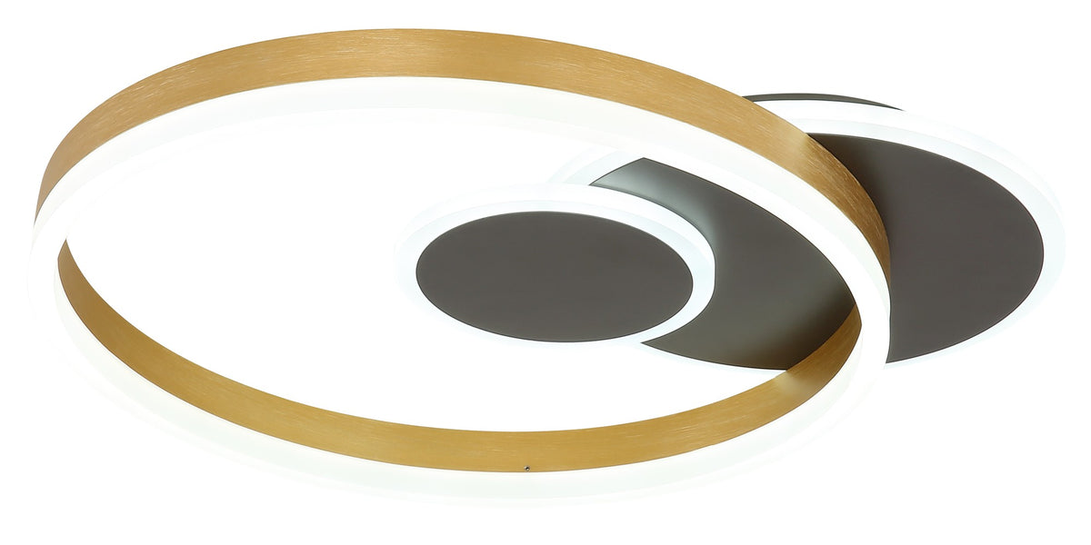 Piccola lampada a soffitto LED in alluminio nero – immagine 5