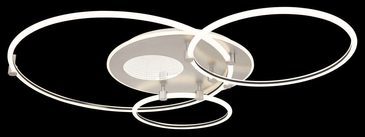 Lampadario LED in metallo bianco raffinato – immagine 5