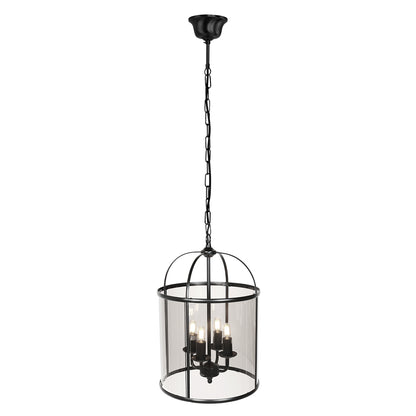 zwarte-4-lichts-lantaarnvormige-hanglamp-glas-metaal-steinhauer-pimpernel-variant-image1