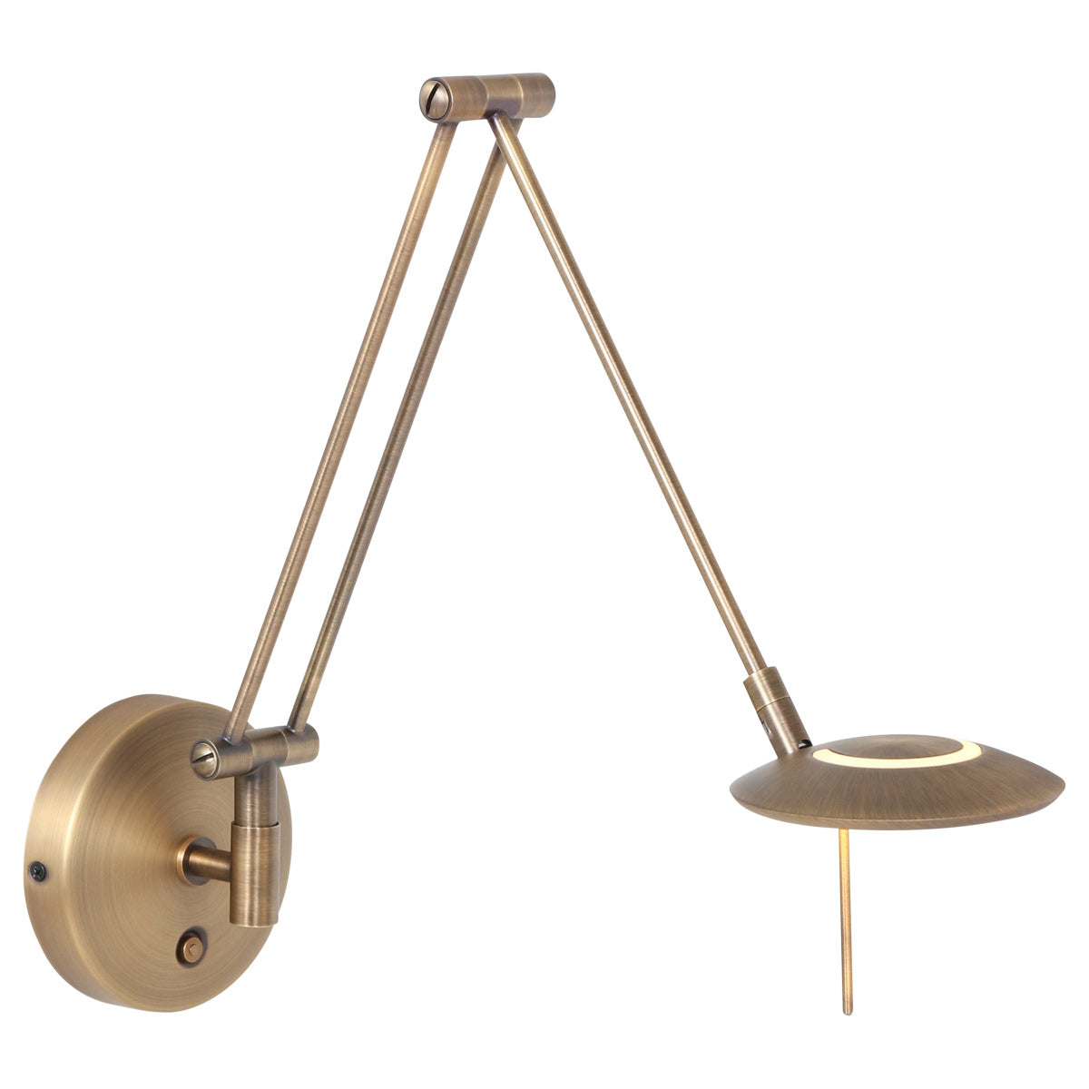 Steinhauer Zodiac wandlamp met knikarm – brons