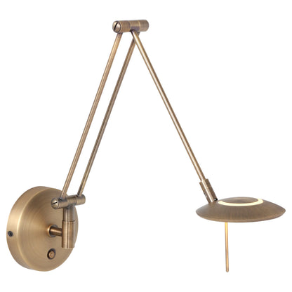 Steinhauer Zodiac wandlamp met knikarm – brons