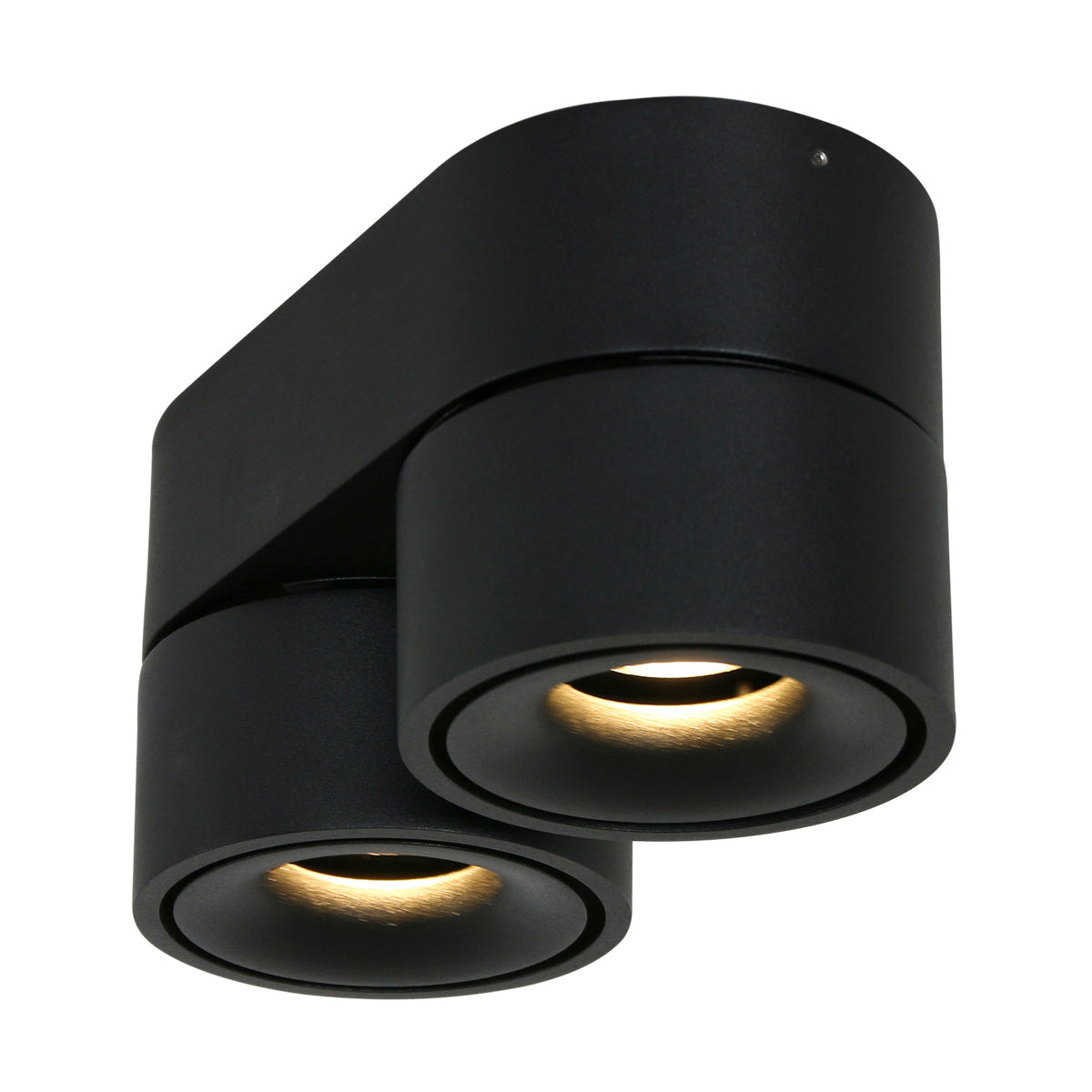 Mexlite Fez Black zwarte 2-lichts LED-opbouwspot – afbeelding 6