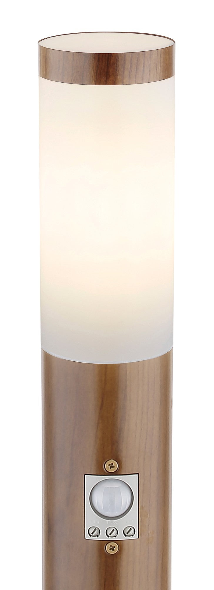 Lampada da esterno in acciaio inossidabile color legno elegante – immagine 2