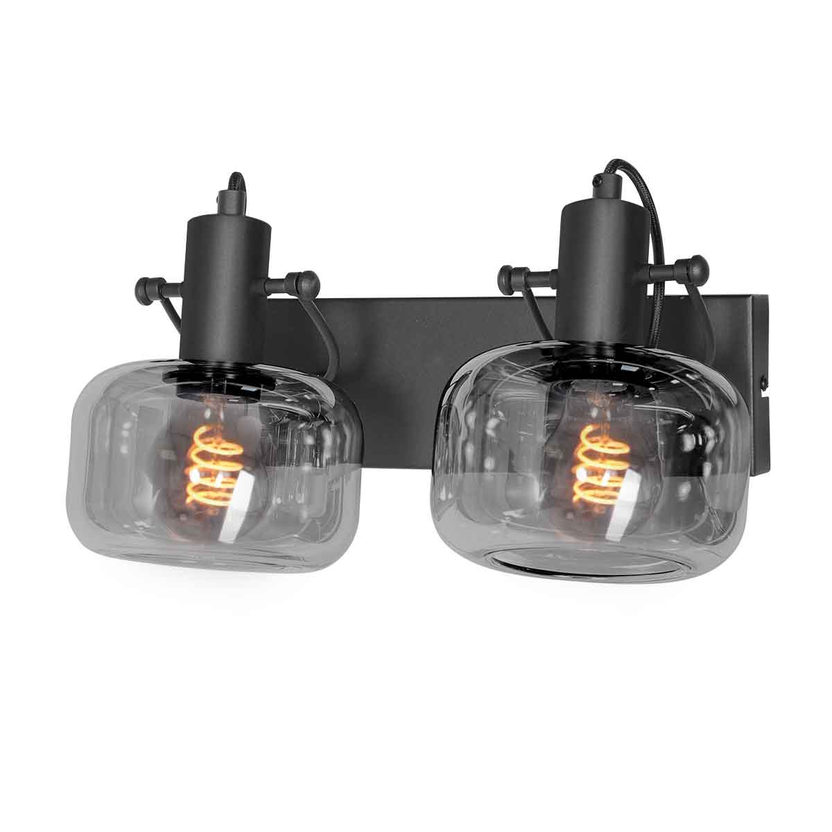 dubbele-zwarte-moderne-wandlamp-glas-steinhauer-glaslic-variant-image1