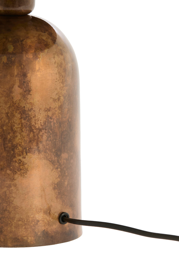 Pequena lâmpada de mesa metálica cor cobre Light & Living Tolima – imagem 2