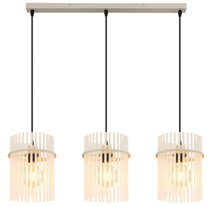 Candelabru mare de sticlă de culoare nisipoasă cu 3 lumini – imaginea 2