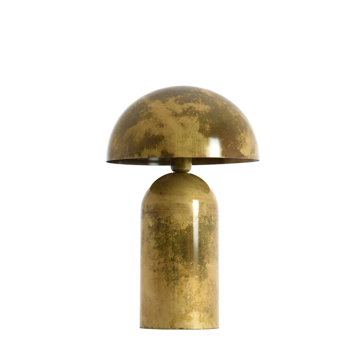 Didelė auksinė metalinė stalinė lempa Light & Living Tolima