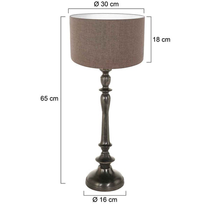 klassieke-ronde-tafellamp-bruin-zwart-steinhauer-bois-variant-image7