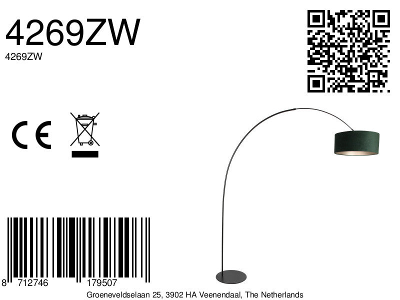 trendy-booglamp-zwart-velvet-groene-kap-anne-lighting-curve-variant-image8a