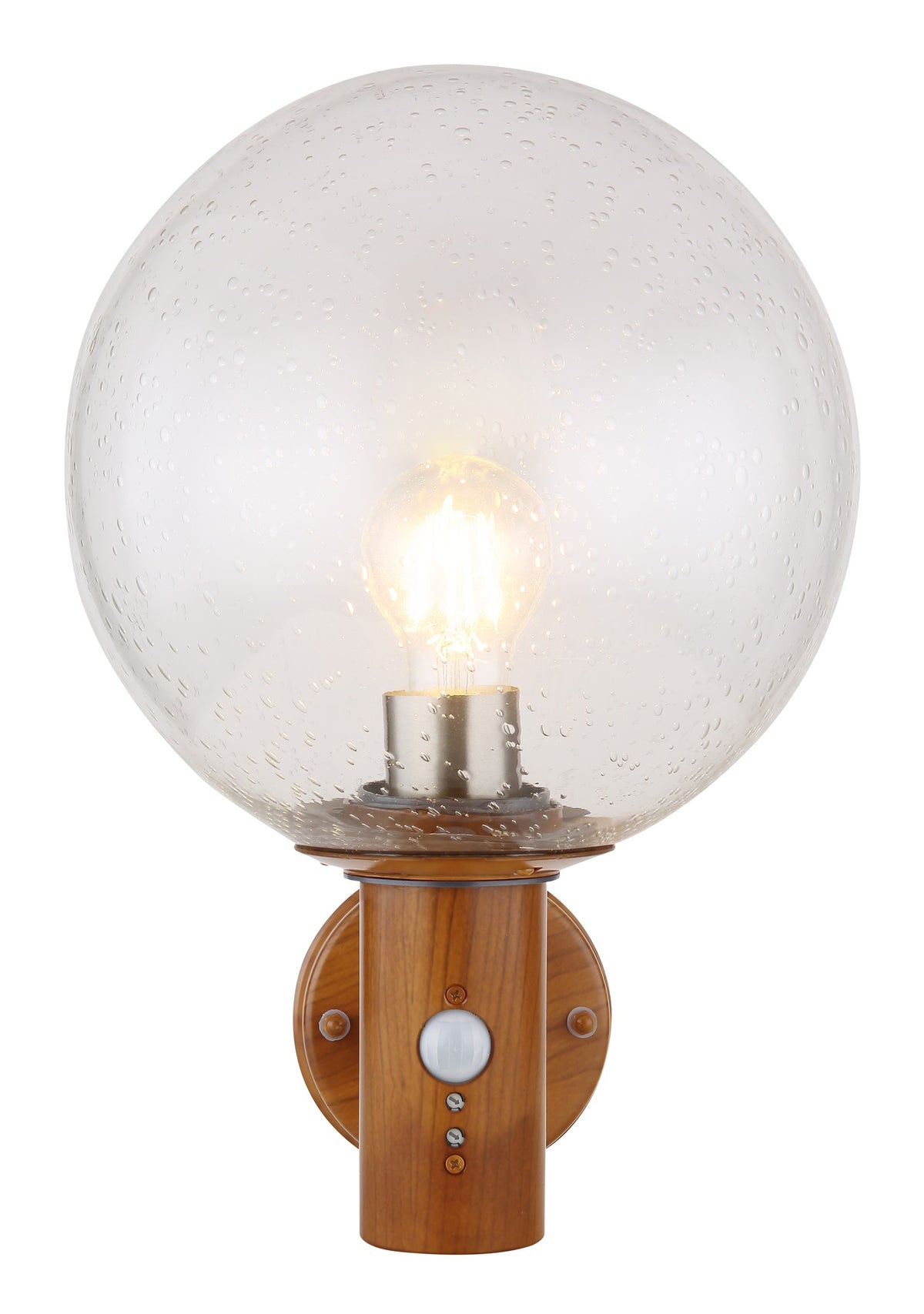Lustre de parede exterior em vidro de cor madeira luxuosa – imagem 2