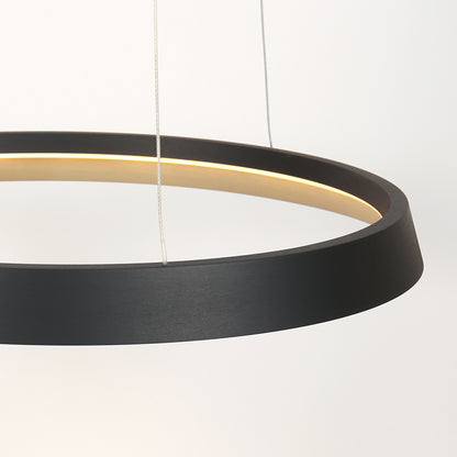 Черна LED висяща лампа Steinhauer Ringlux – изображение 6