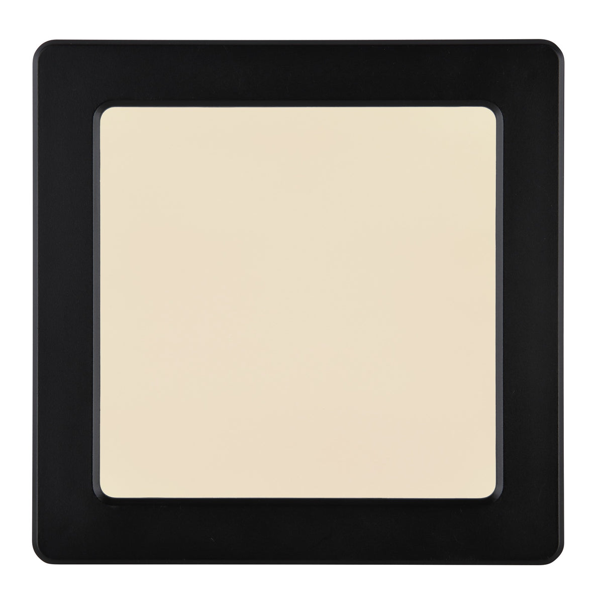 Zwarte kunststof plafondlamp met vierkant frame en opaalwitte lichtplaat – afbeelding 3