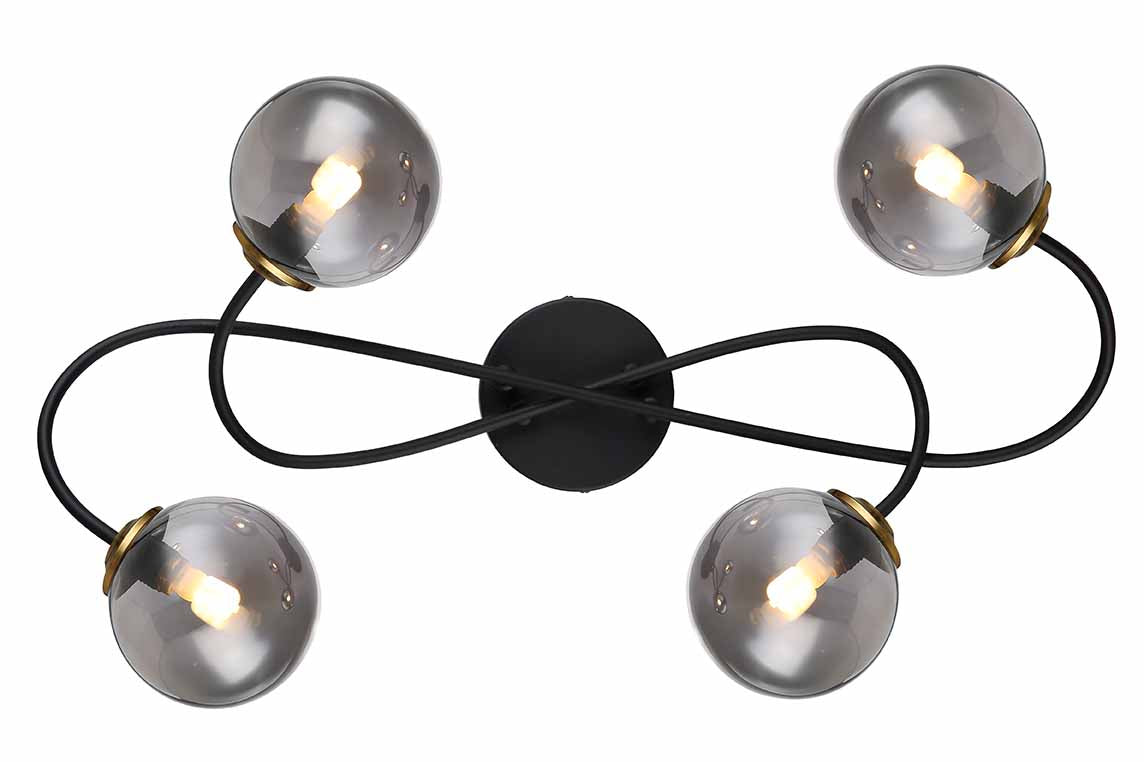 gedraaide-plafondlamp-zwart-messing-4-rookglasbol-globo-jorge-variant-image2