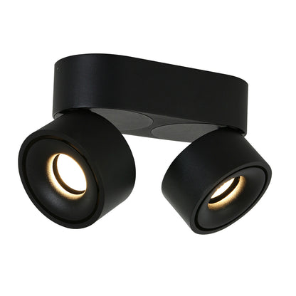 Mexlite Fez Black zwarte 2-lichts LED-opbouwspot – afbeelding 11