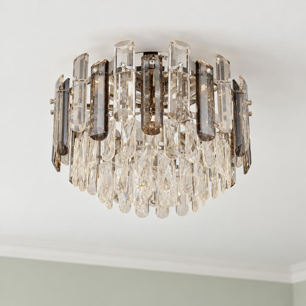 ORGINA – luksusowa lampa sufitowa z kryształami – zdjęcie aranżacyjne