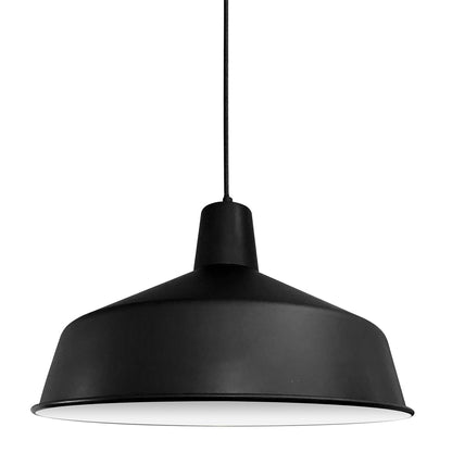 Industriální černá závěsná lampa Mexlite Blackmoon Ø40 cm – obrázek 6