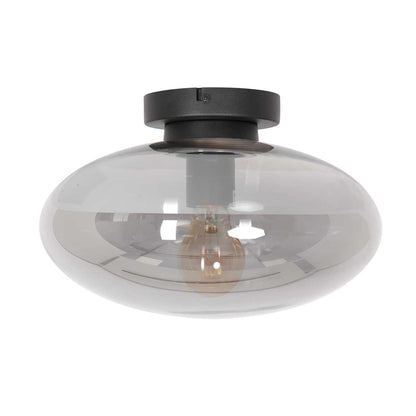 Steinhauer Reflexion Glass Ceiling Light – Black – image 1