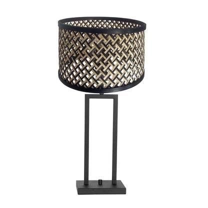 zwarte-tafellamp-met-geometrisch-patroon-steinhauer-stang-main-image