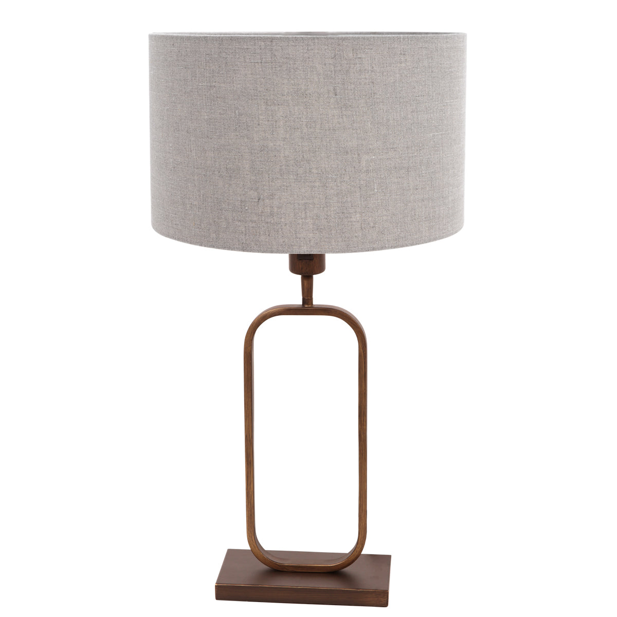 bronzen-tafellamp-met-grijs-grof-linnen-en-rustige-uitstraling-steinhauer-stang-main-image