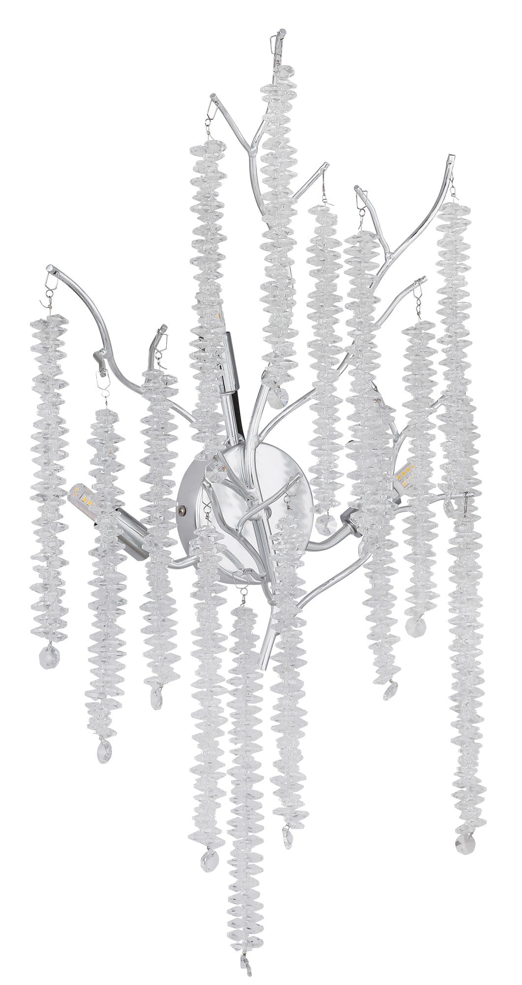Aplique de cristal cromado atemporal – imagem 1