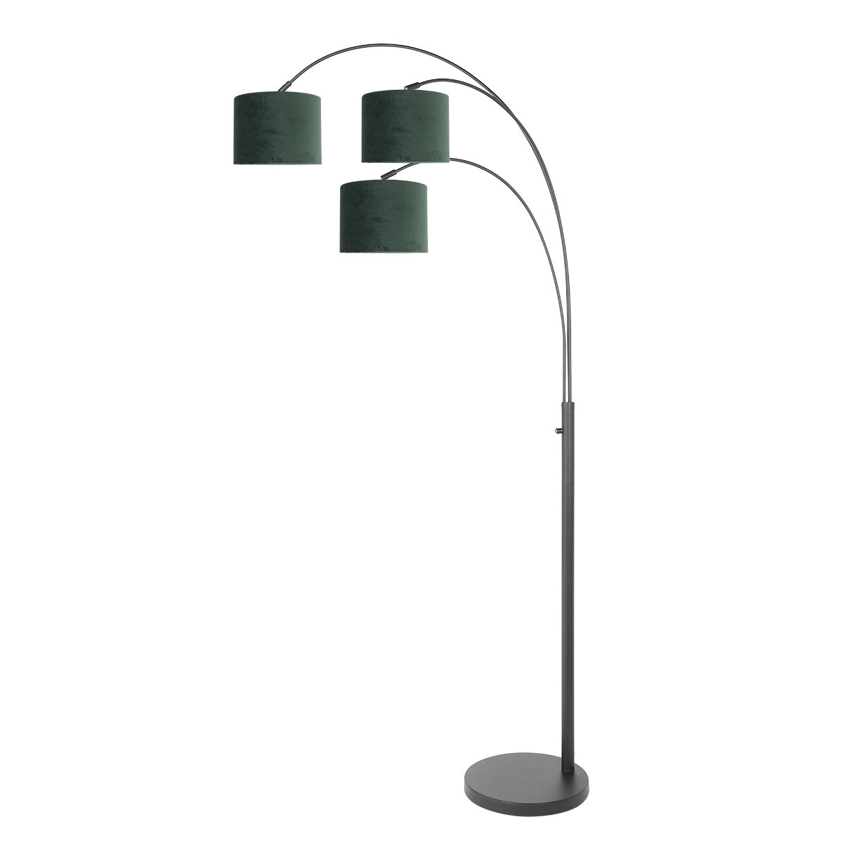 zwarte-booglamp-met-groene-kappen-steinhauer-sparkled-light-variant-image1