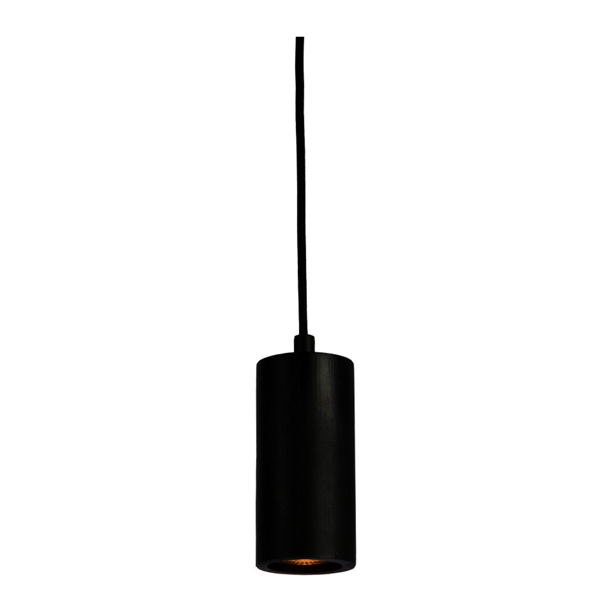 Subtilní černá bambusová závěsná lampa GOOD&MOJO Java