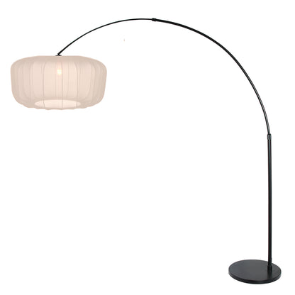 zwarte-booglamp-met-cremekleurige-kap-steinhauer-sparkled-light-variant-image1