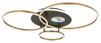 Lampada a soffitto LED in alluminio dorato caratteristico – immagine 5