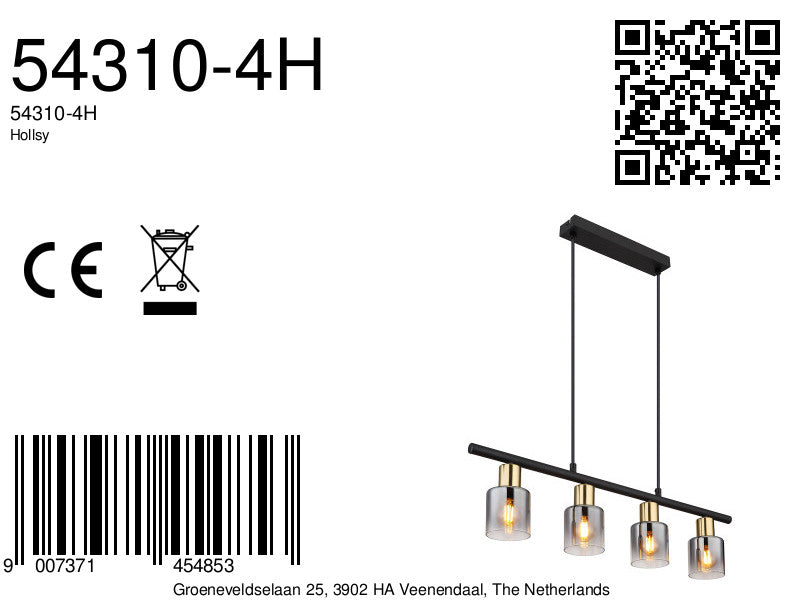 4-kap-hanglamp-zwart-goud-rookglas-globo-hollsy-variant-image8a
