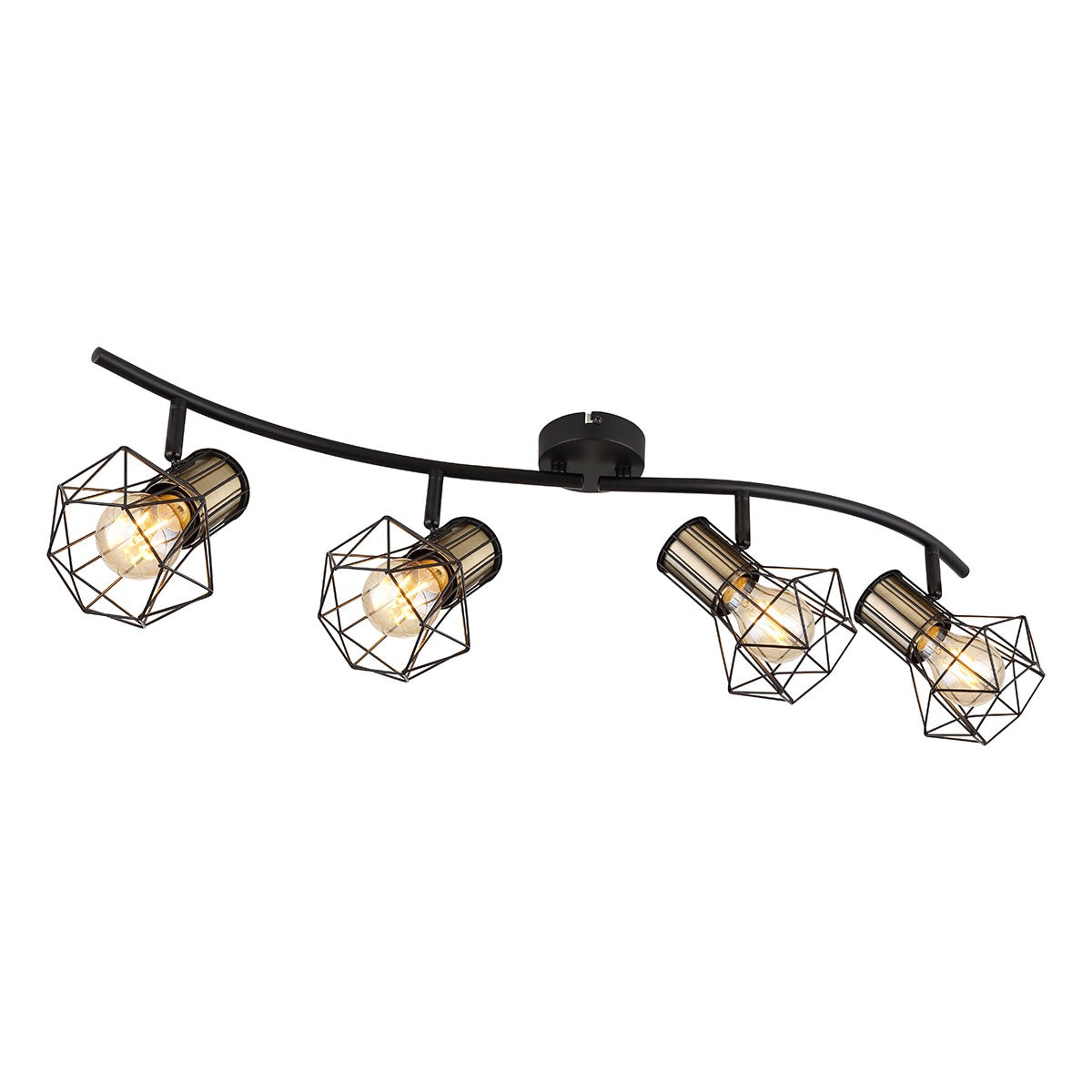 langwerpige-4-diamantkap-spot-zwart-messing-globo-priska-main-image