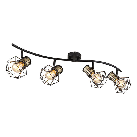 langwerpige-4-diamantkap-spot-zwart-messing-globo-priska-main-image