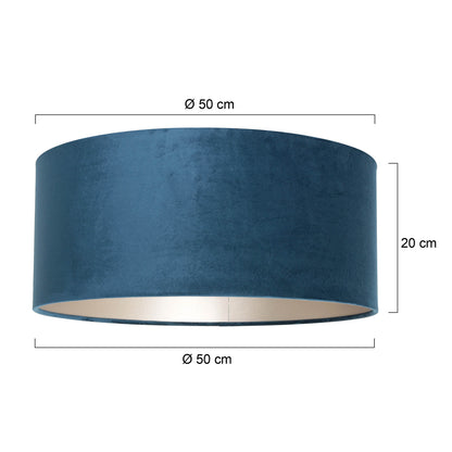 moderne-lampenkap-blauw-velours-steinhauer-variant-image7
