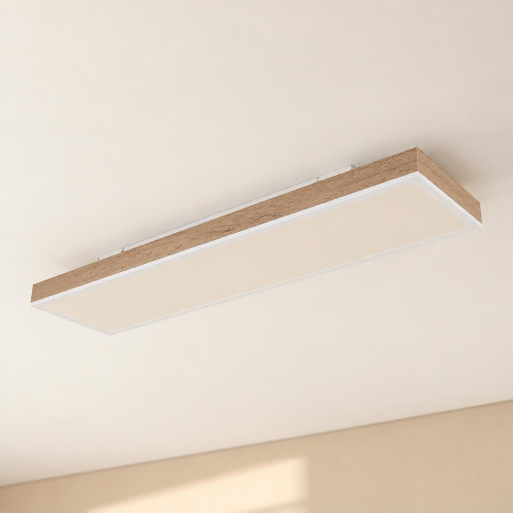 Obolg Doro witte aluminium plafondlamp – dimbaar LED – sfeerbeeld