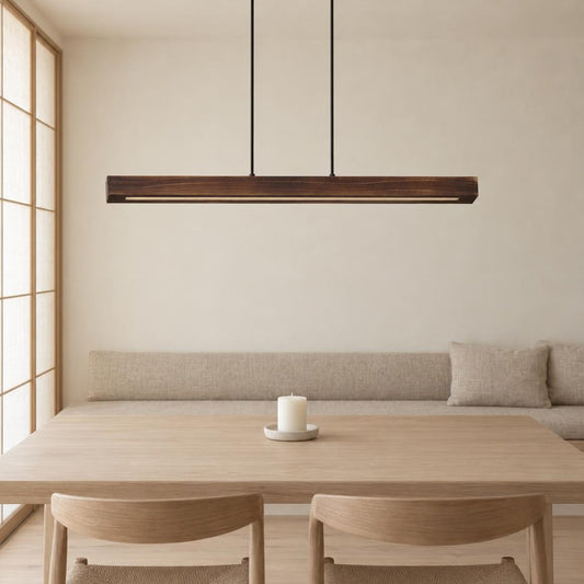Obolg Tibeon pendellampe i naturel med LED – stemningsbillede