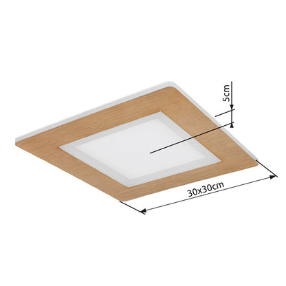 Lâmpada de teto LED metálica branca refinada – imagem 8