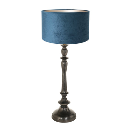 vintage-blauwe-tafellamp-zwarte-voet-steinhauer-bois-main-image