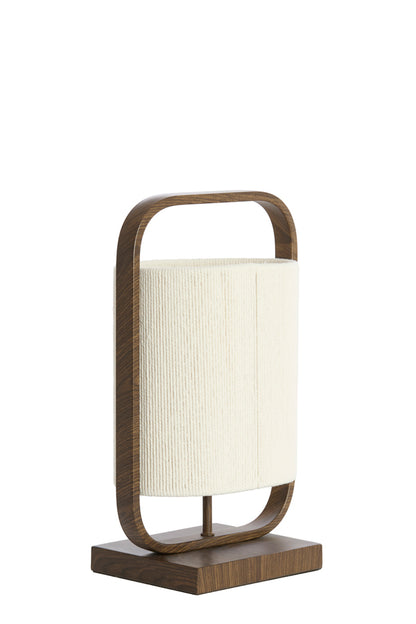 Teplá tmavě hnědá kovová stolní lampa Light & Living Lecce – obrázek 3