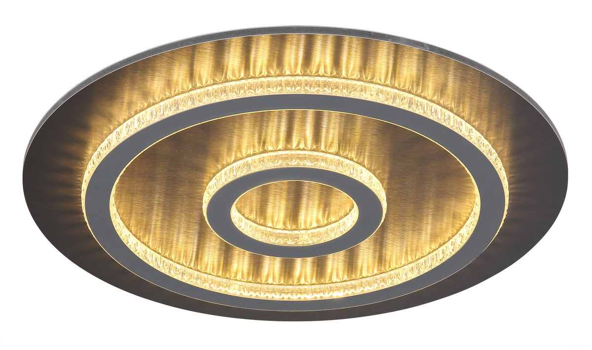 Pieni musta metallinen LED-kattovalaisin – kuva 3