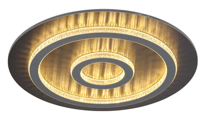 Pieni musta metallinen LED-kattovalaisin – kuva 3