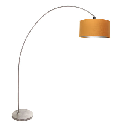 stalen-booglamp-met-oranje-lampenkap-mexlite-solva-main-image