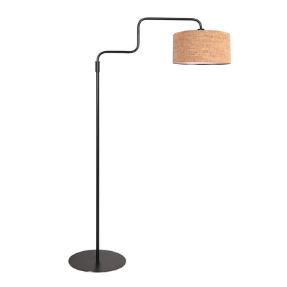 verstelbare-vloerlamp-met-kurken-kap-en-zwart-frame-steinhauer-bloeba-main-image